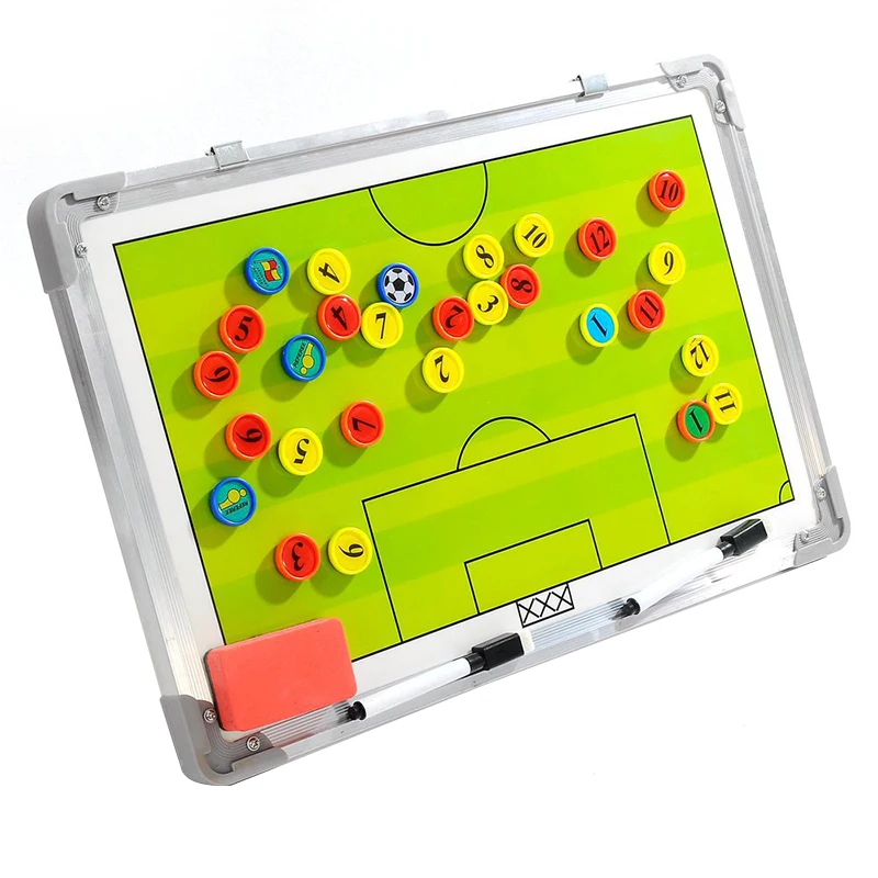

Alloy Magnetic Soccer Board Football Coaching Tactics Tactical Plate With Pen Dry Erase Teaching Equimpment Newest