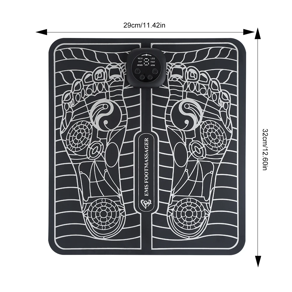 

EMS Electric Foot Stimulator Massager Electric Foot Massager Mat Foot Circulation Massager Muscle Stimulator Relax Healthy Care