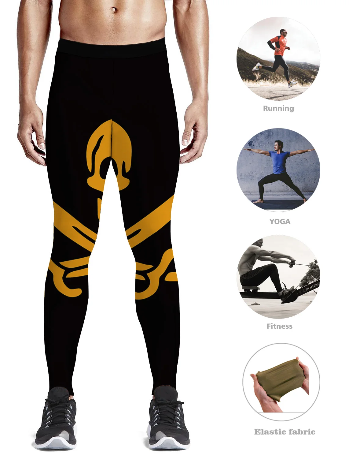 Брюки с рисунком пирата двойной нож крест Череп мультфильм мужчины счастливый