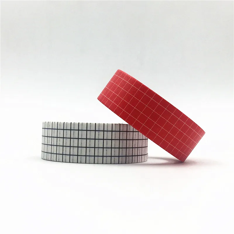 

10M Black and White Grid Washi Tape Japanese Paper DIY Planner Masking Tape Adhesive Tapes Stickers Decorative Stationery Tapes