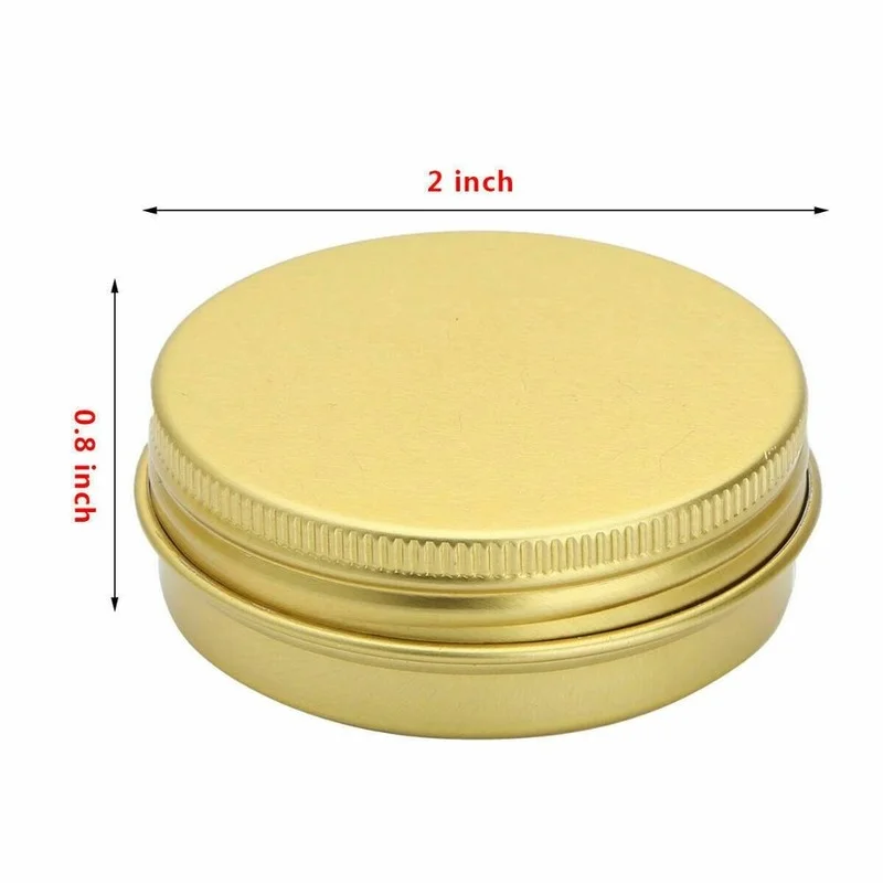 

10/20 pcs Aluminium Round Tin jars with lid Jar Silver Gold pink Sample Container Candies Tea Gift Stroge Box Portable Travel