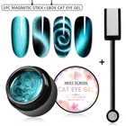 MEET ACROSS Cat Eye 5D Гель-лак для ногтей vernis Полупостоянный УФ-дизайн ногтей для маникюрный гель для ногтей грунтовка верхнее покрытие Гель-лак