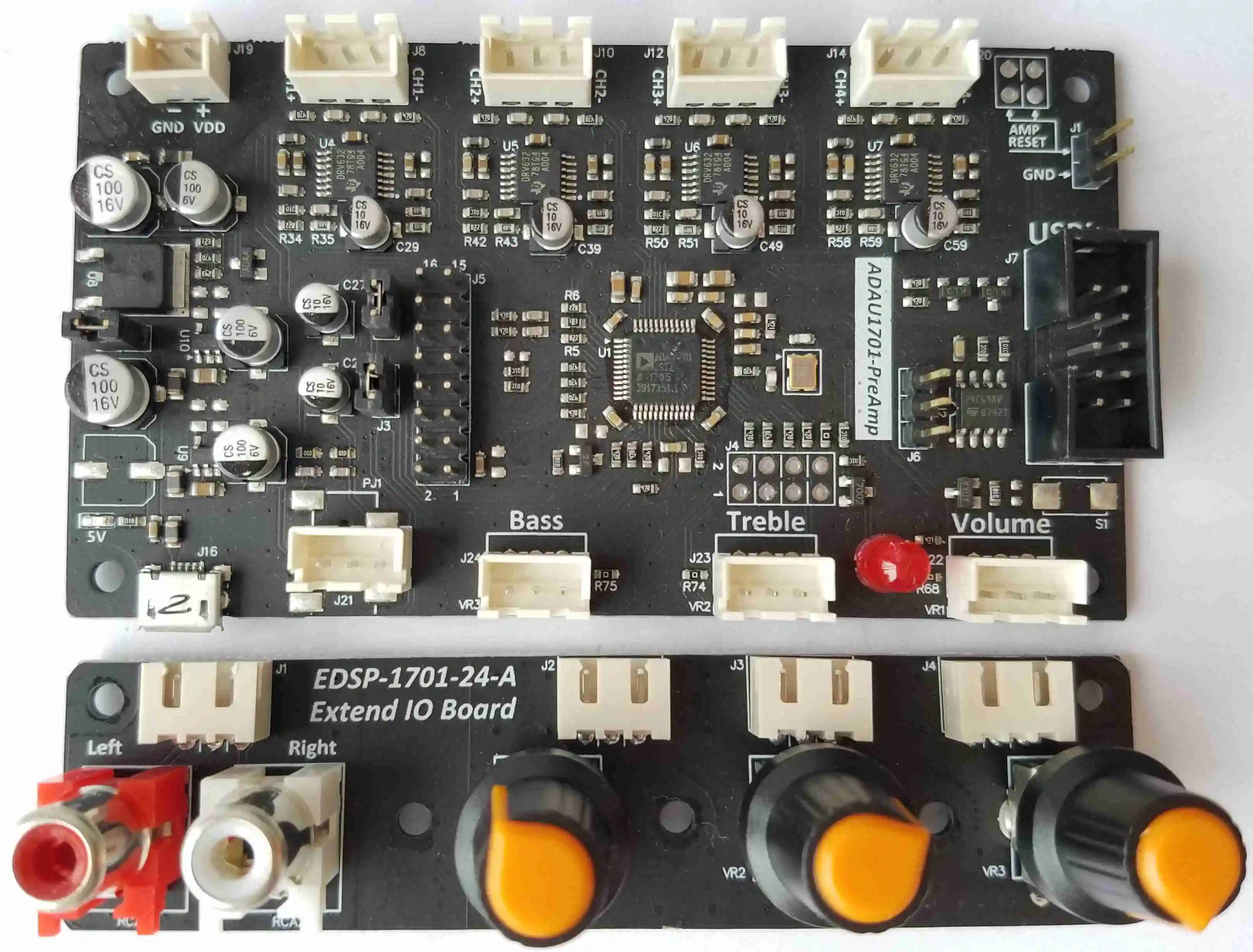 Плата предварительного усилителя ADAU1701 Audio DSP 2 в 4 выхода управление громкостью