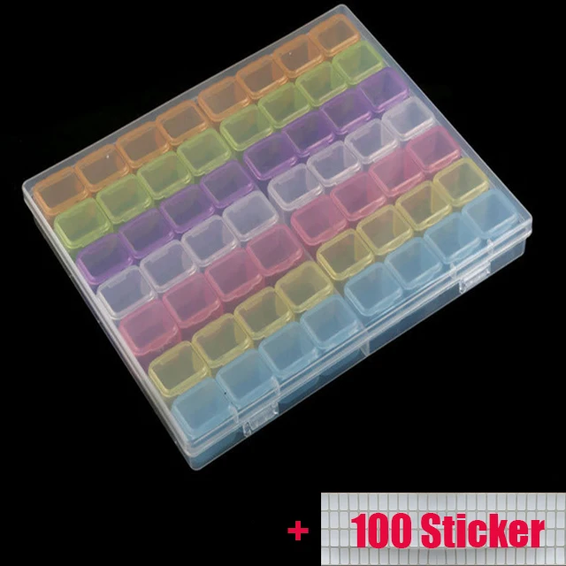 

28 PCS Diamond Painting Tools Beads Container Rhinestone Diamond Embroidery Stone Storage Accessory Mosaic Convenience Box