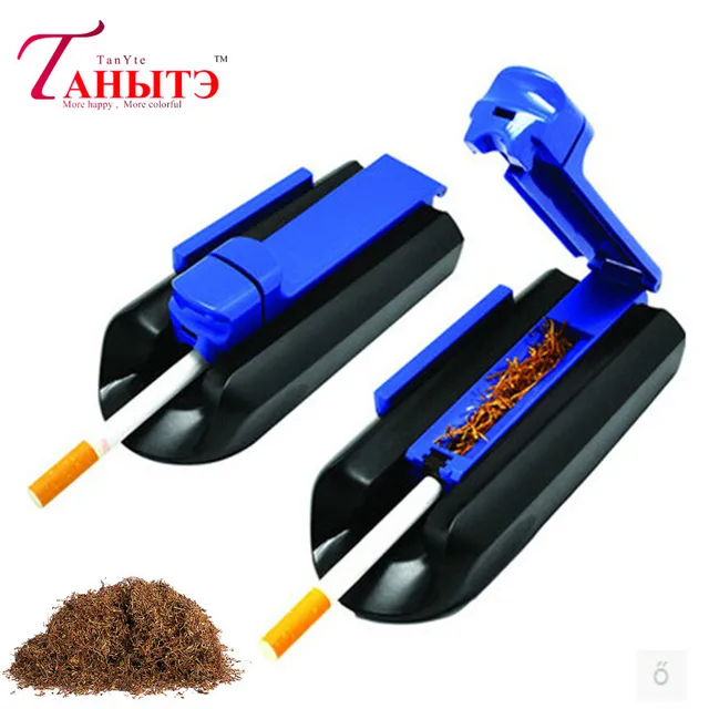 1PC Blue Portable 8mm Manual Rolling Machine Smoking Accessories Cigarette Roller Tobacco Maker Cigarette Accessories Men Gift