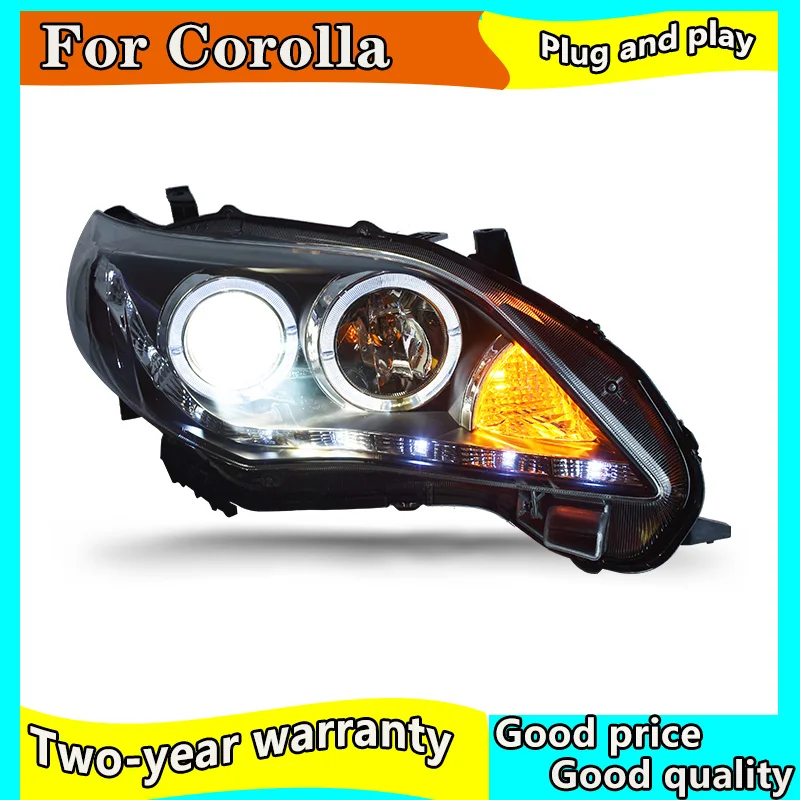 Автостайлинг фары для Toyota corolla 2011 2013 светодиодный ные Xenon DRL crolla в сборе|Фара авто
