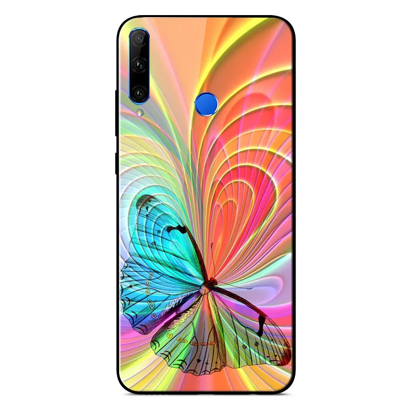 

Case For Honor 20 Lite Mirror Painted Scratch resistant Tempered glass shockproof Back Cover For Honor 20 Lite Phone Case 6.21"