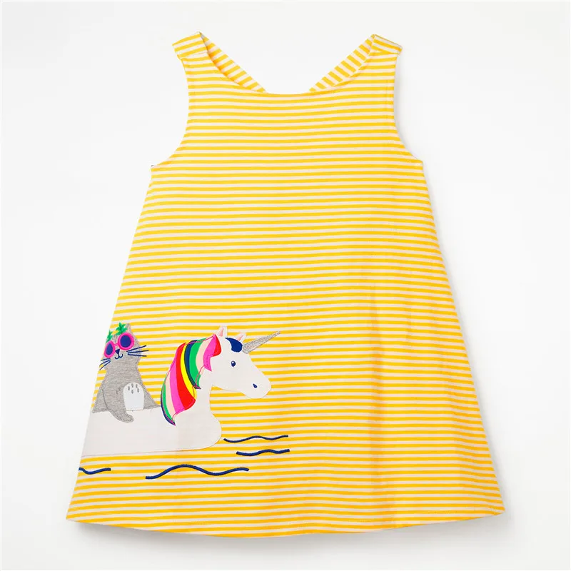T1202 yellow Jumping meter/Топ; Новинка г.; летнее платье принцессы с цветочным рисунком; хлопковая детская одежда; праздничные Платья с цветочным рисунком для маленьких девочек - Цвет: T1202 yellow