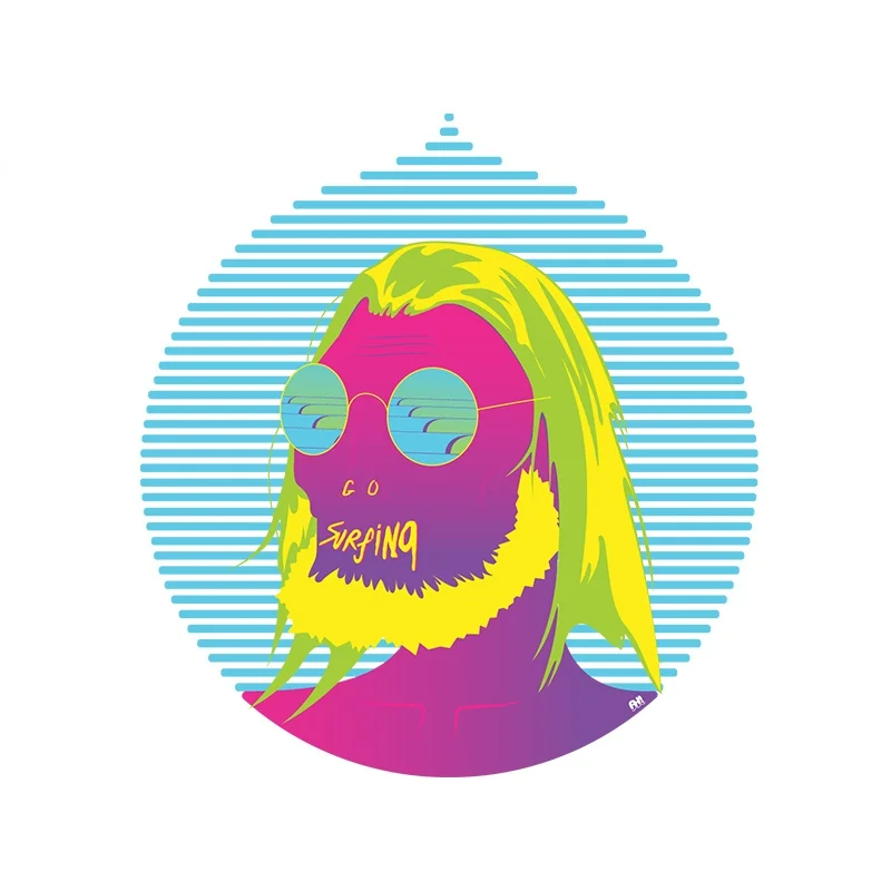 

Водонепроницаемая Виниловая наклейка для серфинга, 13 см х 12,2 см