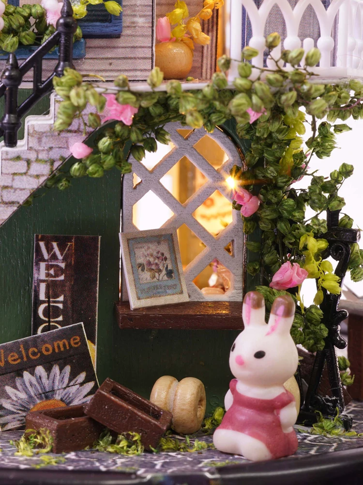 

Music box rotating music box Ferris wheel wooden diy handmade female creative gift assembly model puzzle