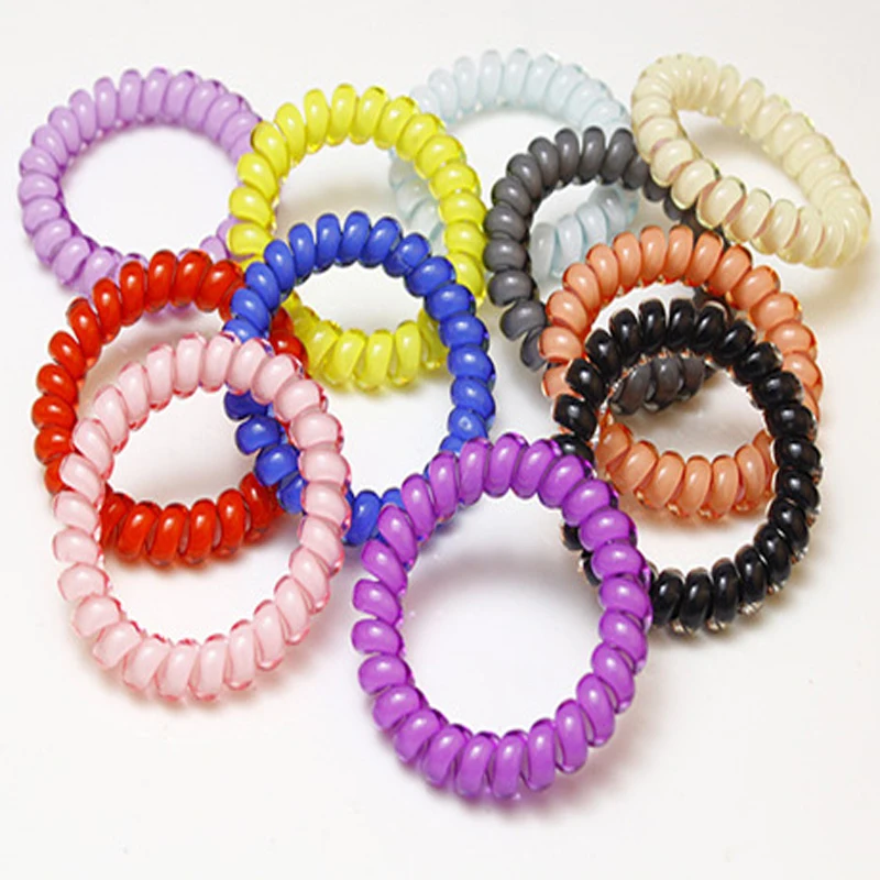 

Telephone Wire Hair Rope Elastic Hair Bands Girls Scrunchie Hair Rings Rubber Band Ponytail Holder Women Hair Accessories