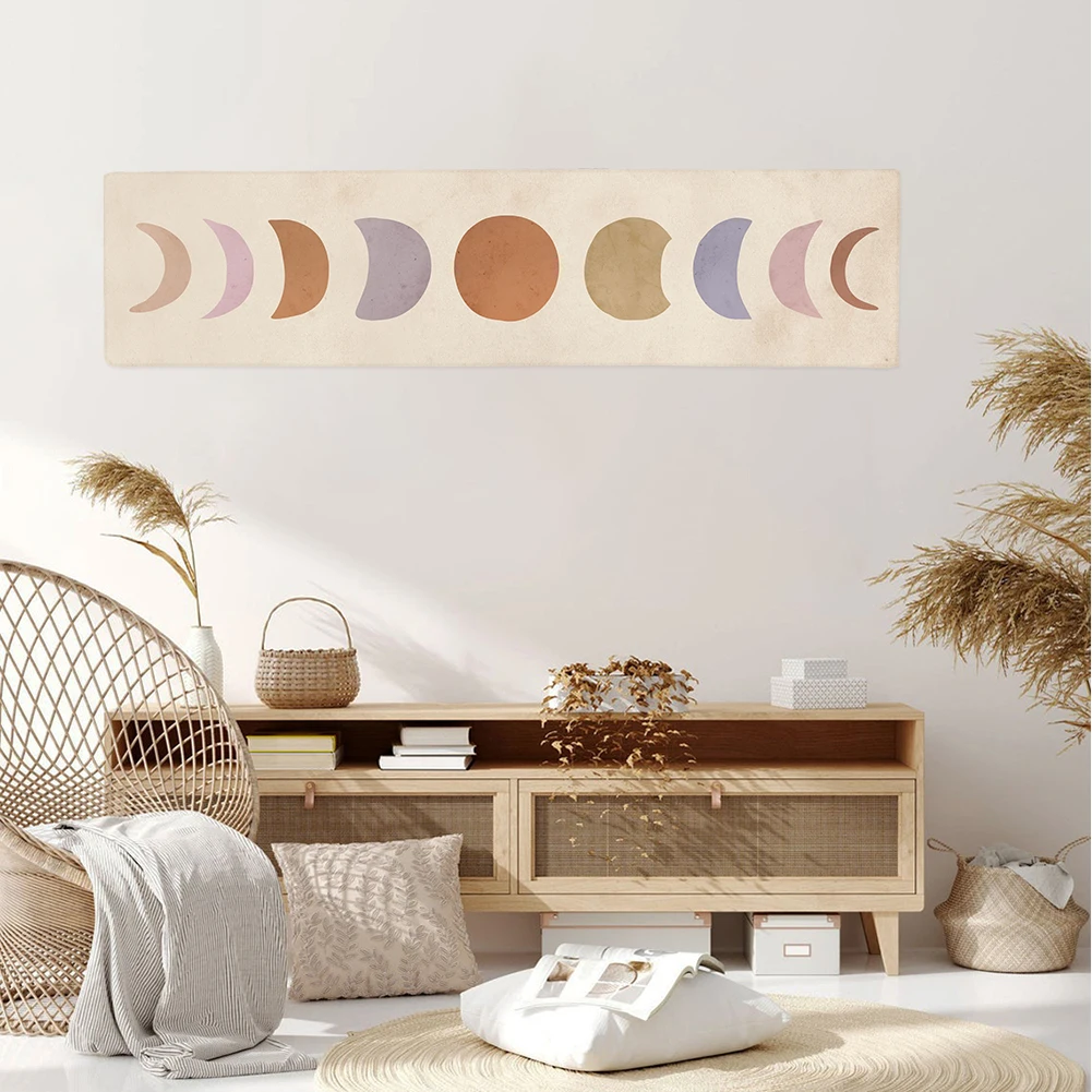 Abstract Art Moon Phase Tapestry Cute Wall Hanging for Bedroom Living Room Decor | Дом и сад