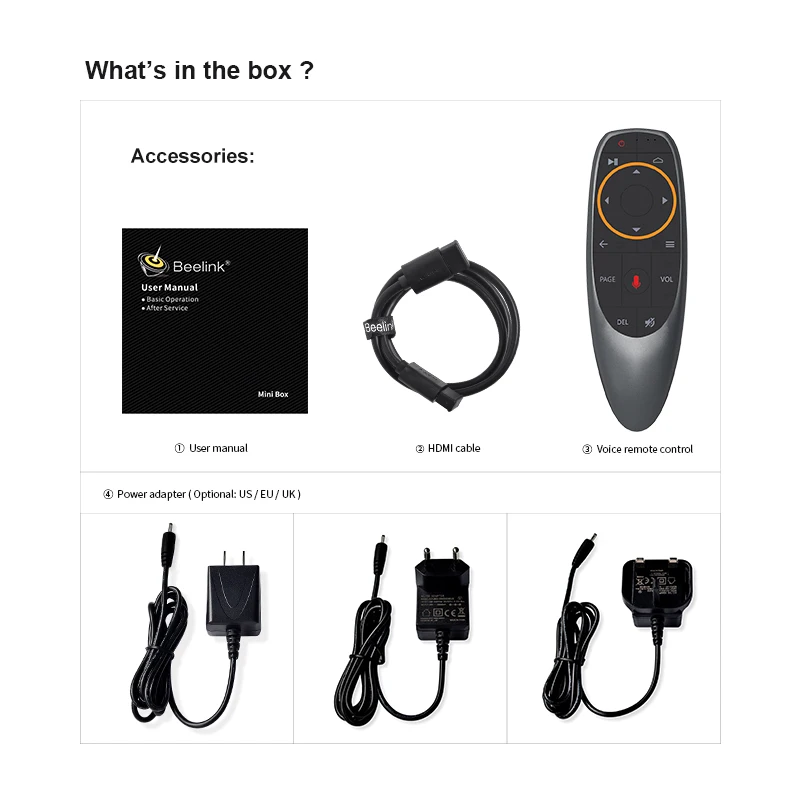 5 шт. Beelink Ultimate GT1 A Смарт ТВ коробка Android 7 1 голос Управление Amlogic S912 4K Декодер