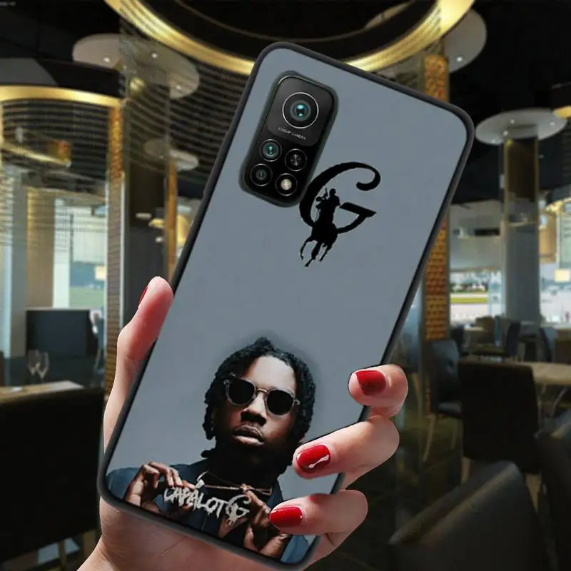 

Polo G Zwarte Case 3D Beschermhoes TPU Phone Case For Xiaomi 5 6 6Plus 6X 8 9se 10 10Pro Not2 3 10lite Mix2 2S Mix8lite Max2 3