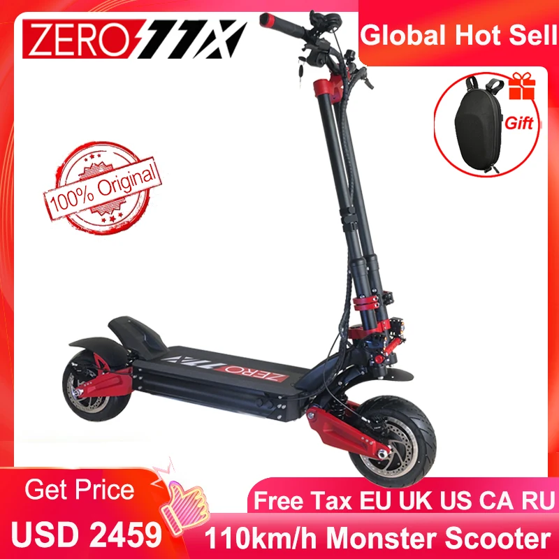 Verkauf NEUE Original NULL 11X Elektrische Roller X11-DDM 72V Peak 6400W Dual Motor Off Road Monster E-roller Top 110 Km/h