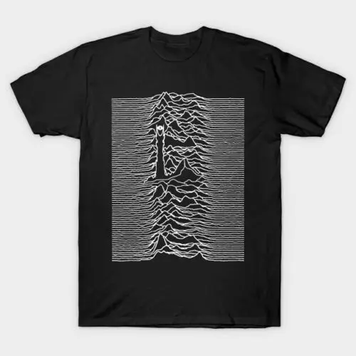 Черная футболка с принтом Mordor Unknown давлением Joy Division | Отзывы и видеообзор -1005002553659583