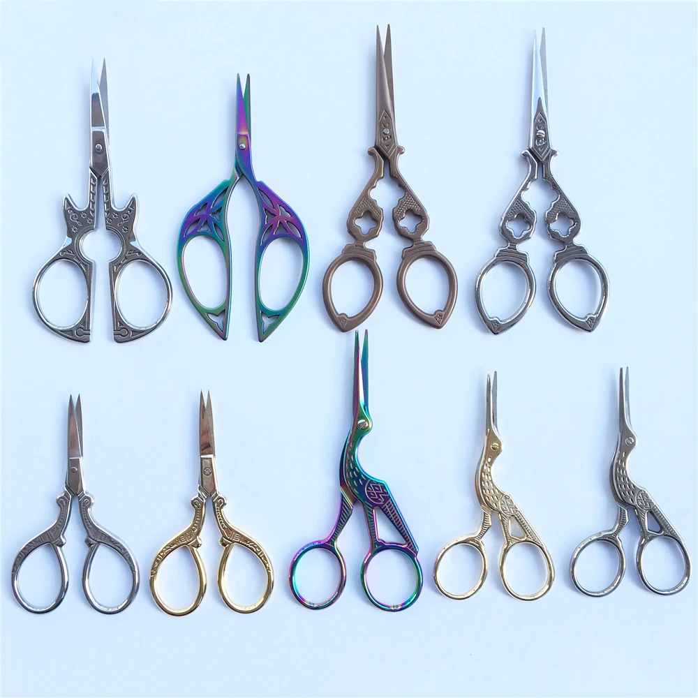 Горячие винтажные ножницы швейные и вышивальные 1 шт./компл. 9 видов стилей гитара