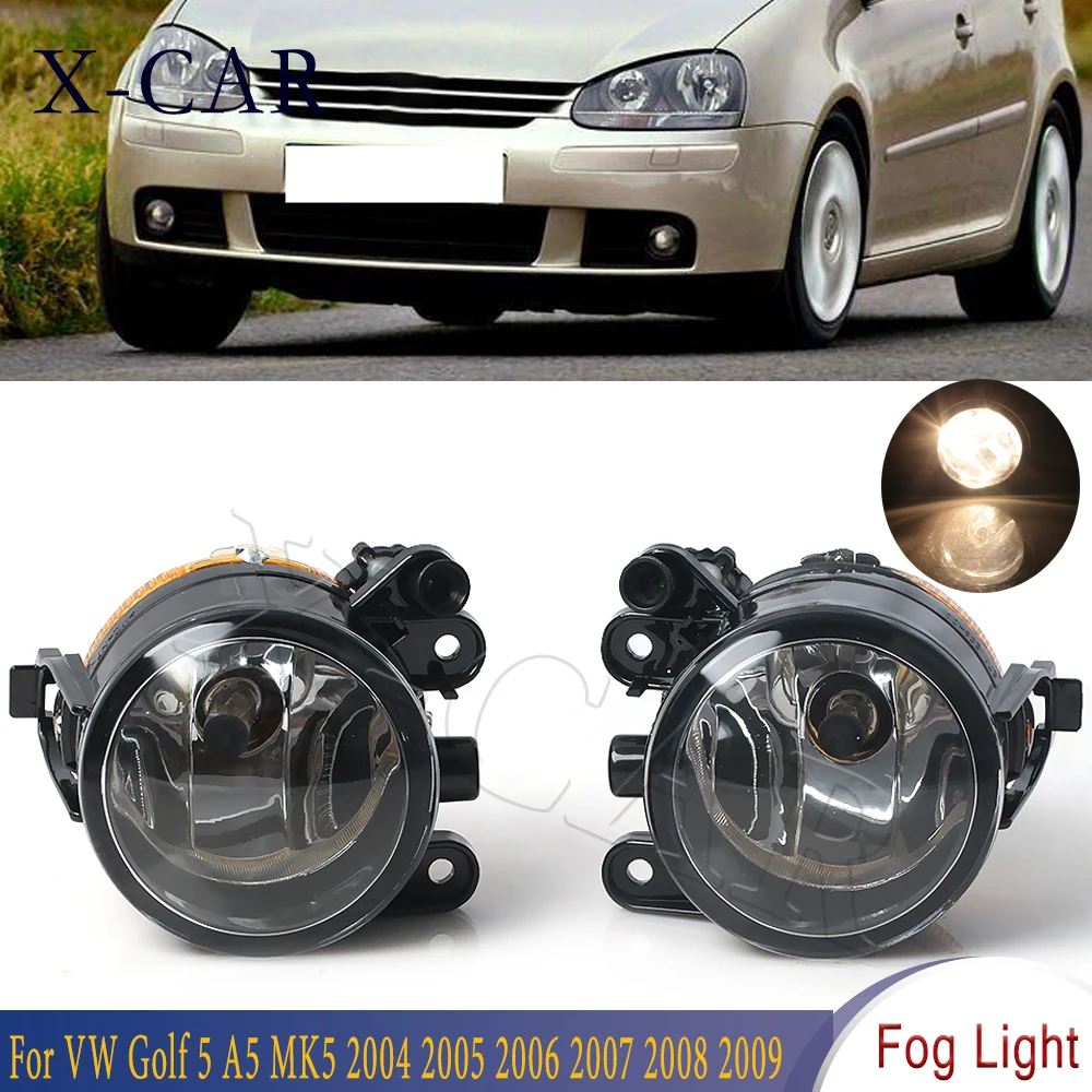 

X-CAR Car Front Halogen Fog Light Fog Lamp For VW Golf 5 A5 MK5 2004 2005 2006 2007 2008 2009 Car Left Right Front Car-Styling
