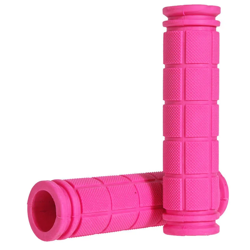 Pink Мягкие резиновые Упоры для рук на руль велосипеда противоскользящие 22,2 мм ручки для велосипеда дорога горный велосипед Ручка s рукоятка для руля - Цвет: Pink