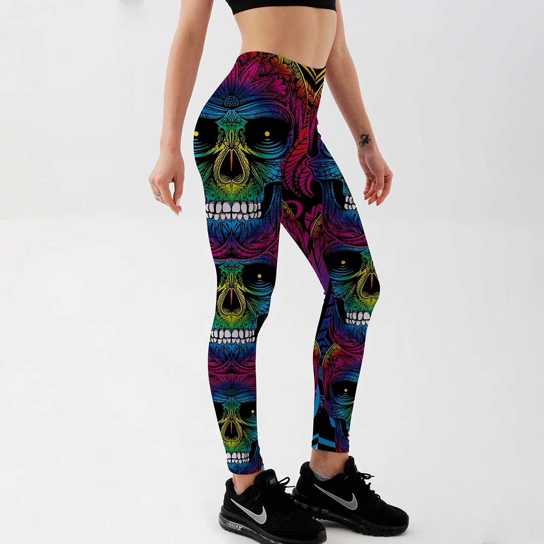 Qickitout Лидер продаж женские привлекательные спортивные штаны леггинсы в виде