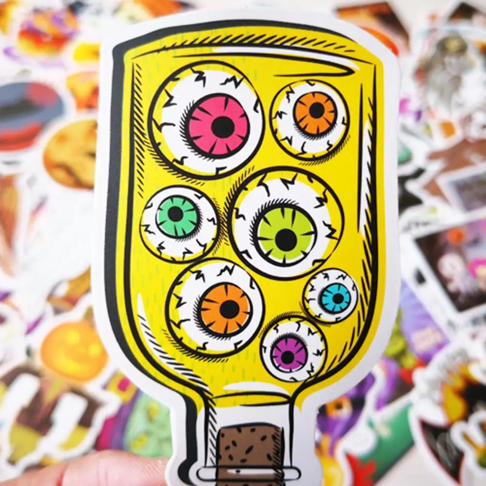 100 шт виниловая наклейка Наклейки Пакет Хэллоуин тема Случайные стильные Стикеры