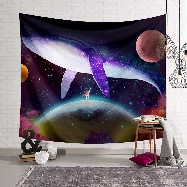 

2021 POD Colorful Dolphin Wall Tapestry 3D Print Large Wall Art Hanging Decorations For Girls Bedroom Living Room Dorm