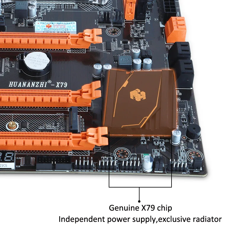 Известный бренд HUANANZHI deluxe X79 материнская плата с M.2 SSD слотом cpu Intel Xeon E5 1620 V2 SR1AR 3,7 GHz ram 32G(4*8G) REG ECC
