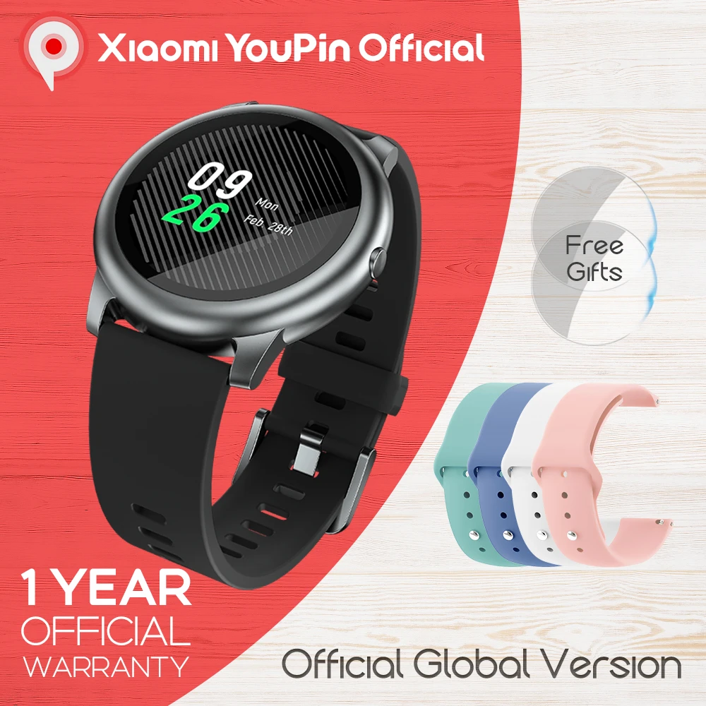 YouPin Haylou Solar LS05 спортивные часы с пульсометром сна на аккумуляторе Android iOS IP68