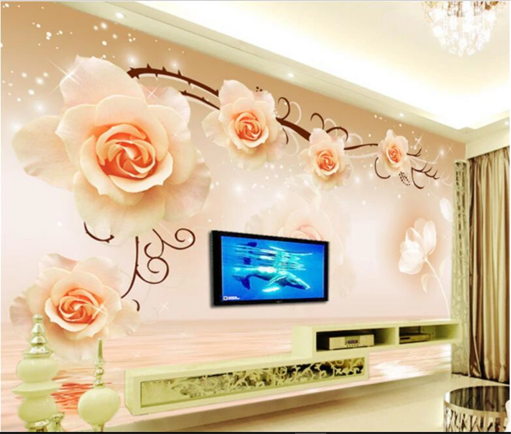 Большие пользовательские обои beibehang Розовый куб фон для телевизора гостиной