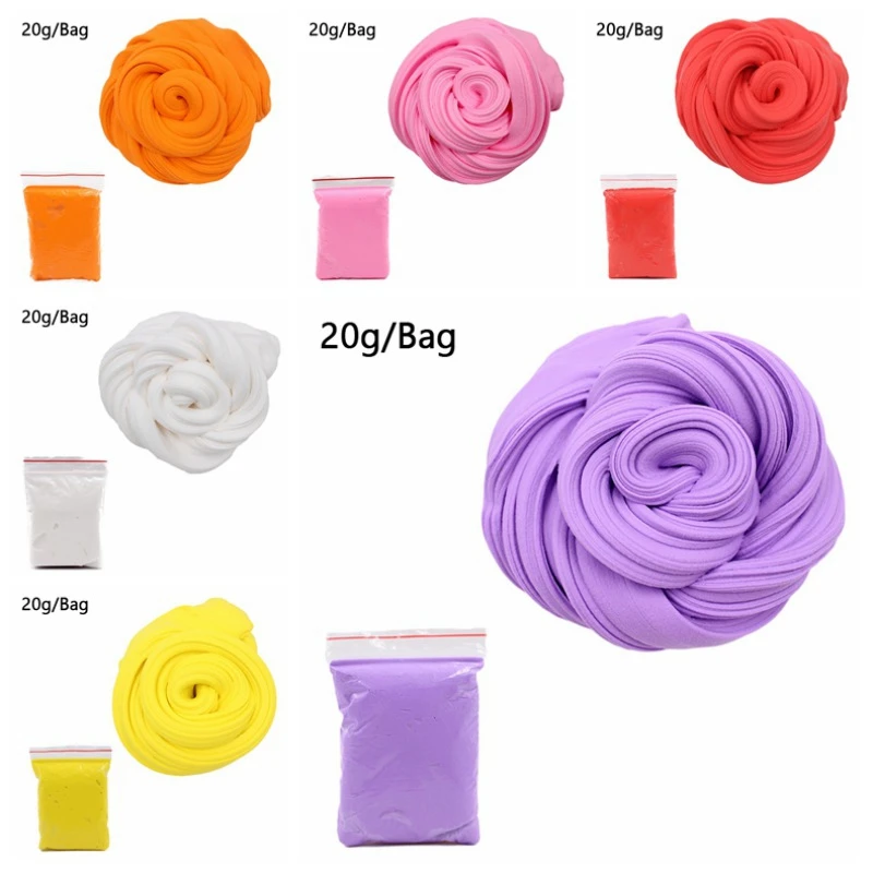 Babys Assorted Rainbow Colors Bouncing Putty Resin Fluffy DIY Slime Ball Sensory Toy For Chilrens OPP Bags | Игрушки и хобби