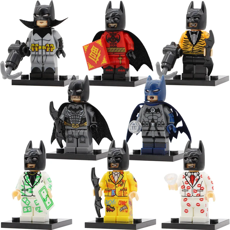 X0133 8 шт./лот Набор фигурок супергероя Бэтмена DC PG8052 SY639 Джокер Римский Бэтман яд плюща Барбара Гордон Строительные блоки Набор Модель игрушки - Цвет: X0133