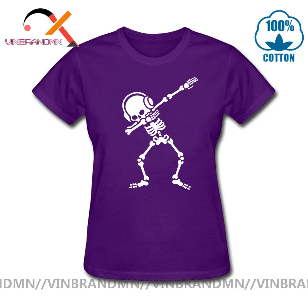 Skelton Dab Футболка женская Dabben наушники музыкальная футболка рок н ролл рубашка