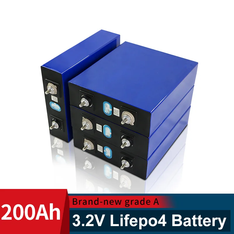 

Battery pack 4-32PCS 12V 24V 48V 200AH Grade A 3.2V lifepo4 Rechargeable Cell Lithium Iron Phosphate solar EU US tax free