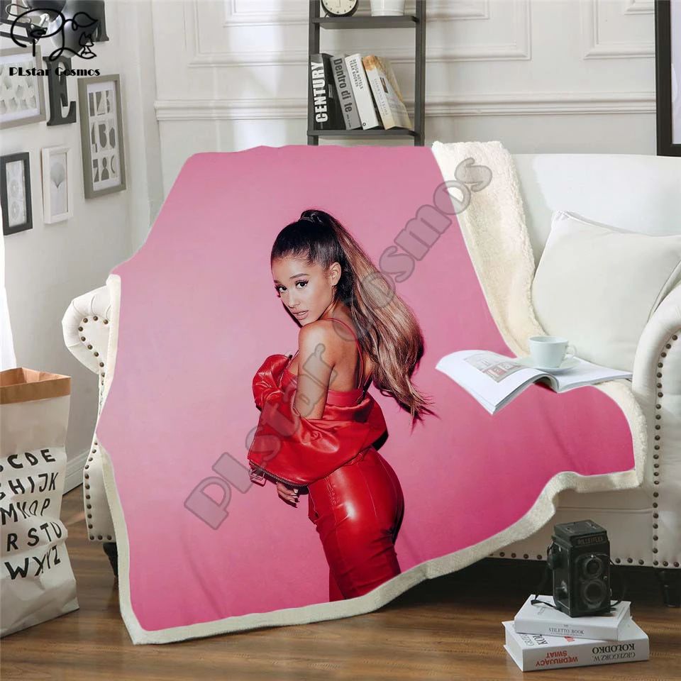 Знаменитости Ариана Гранд дизайн Одеяло плюшевые 3d печатных для взрослых диван