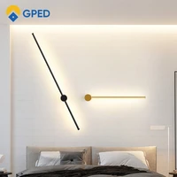modern wall light 350rotation led wall lamp long decoration lamp for home bedroom stairs living room sofa background lighting