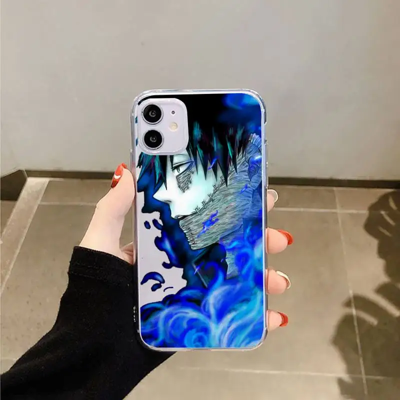 

My Hero Academia anime devil smile Phone Case Transparent soft For iphone 5 5s 5c se 6 6s 7 8 11 12 plus mini x xs xr pro max