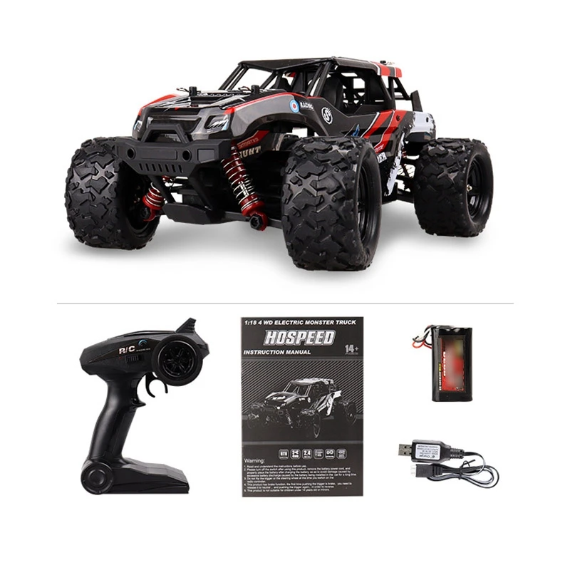 

1:18 2.4G 4WD High Speed Climbing Trucks Off-Road Racing Car Radio Control RC Car Toys