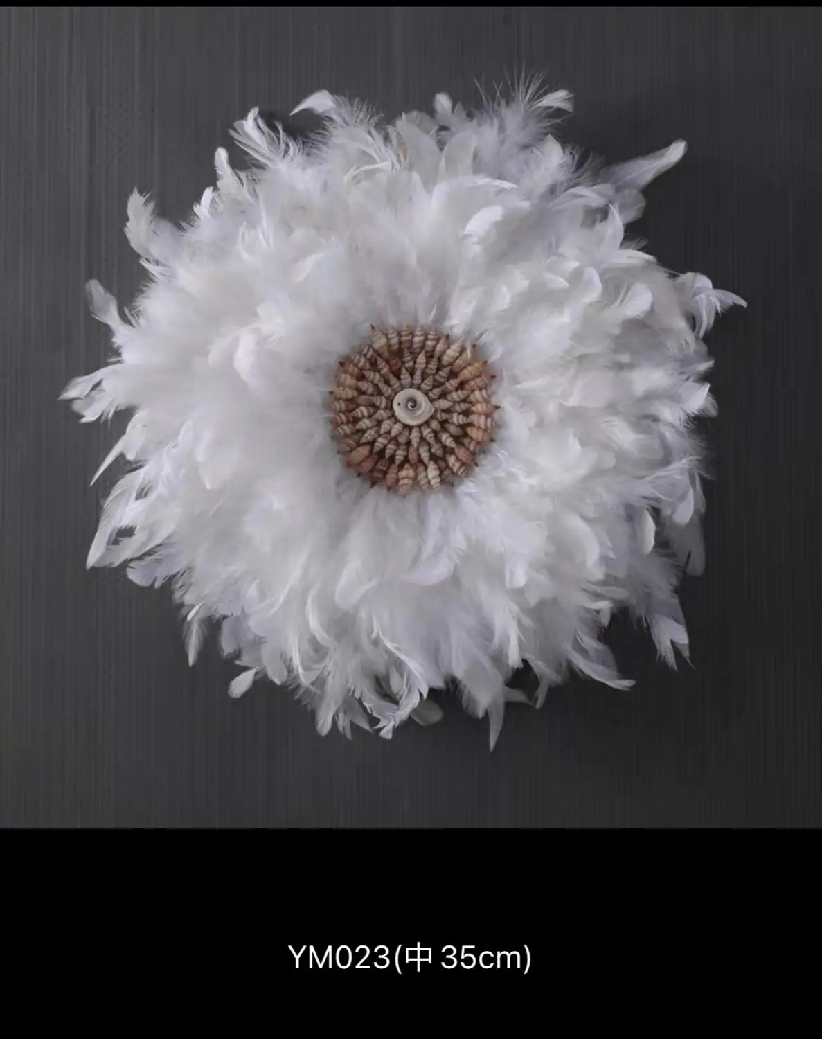 

White Feather Wall Decoration pendant creative handcrafted living room TV background wall hangings
