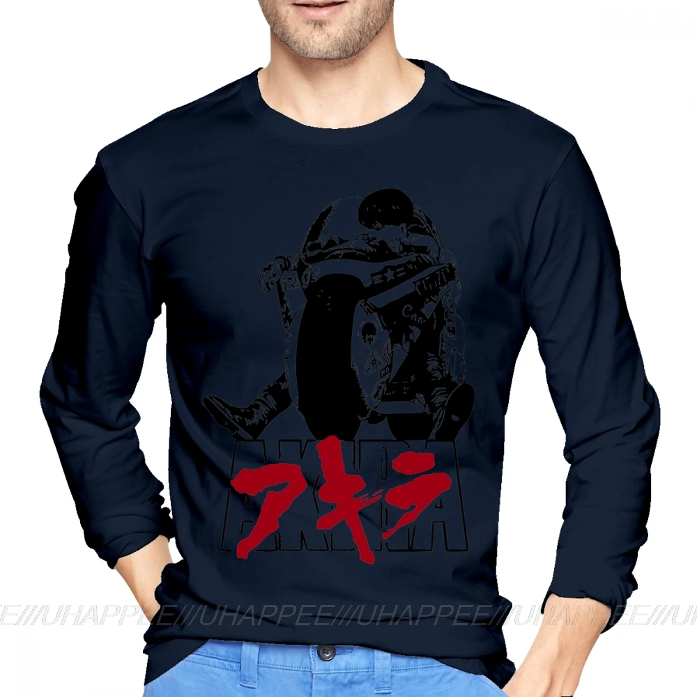 Стильная мужская футболка Akira по низкой цене осенняя удлиненная большого размера