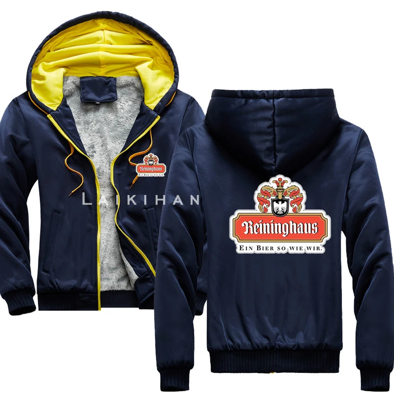 

Eininghaus Beer Logo New Autumn Fashion Hoodie Male Warm Fleece Coat Hooded Men Brand Hoodies Sweatshirts EU Size