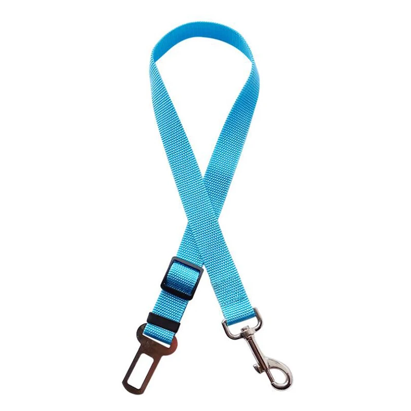 

Adjustable Dog Car Nylon Safety Belt Pet Seat Vehicle Seat Belt Harness Dog Lead Clip Pet Supplies Safety Lever Traction Collar