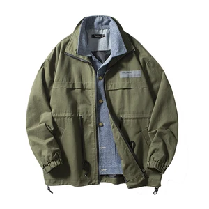 Куртка-бомбер мужская, из 2021 хлопка, в стиле милитари, ветровка, пальто ABZ604