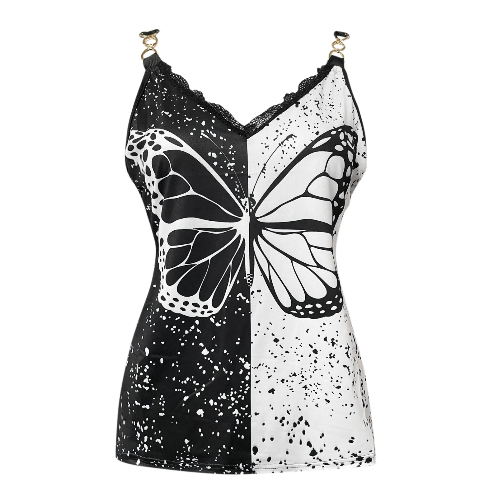 Топ женский с открытыми плечами пикантная футболка без рукавов принтом крыльев