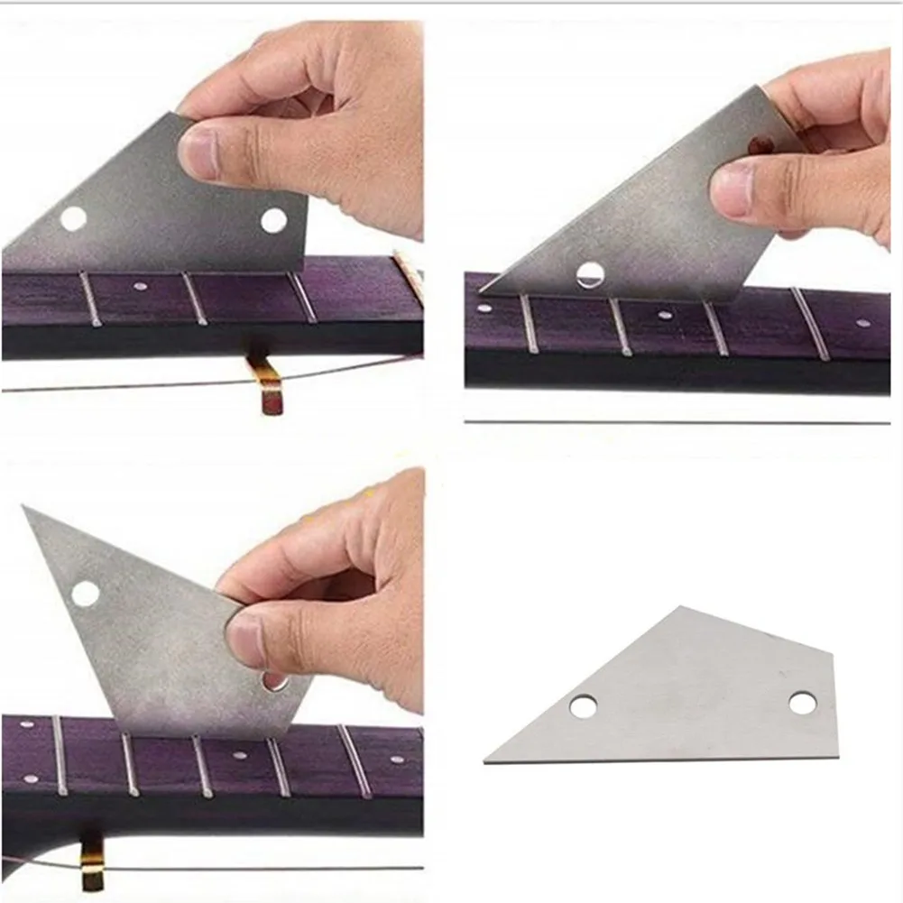 gitarre bass hals griffbrett mess lineal edelstahl fret rocker elektrische akustische gitarre bünde nivellierung luthier werkzeug free global shi