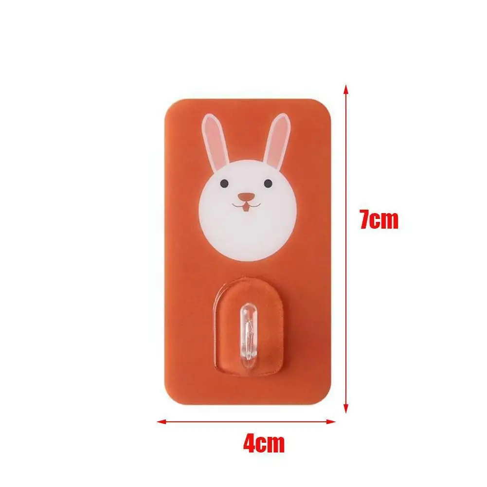 

Cute Cartoon Hooks Punch-free Strong And Seamless Sticky And Hooks, Hooks Home Tools Kitchen Storage Bathroom Waterproof I3E3