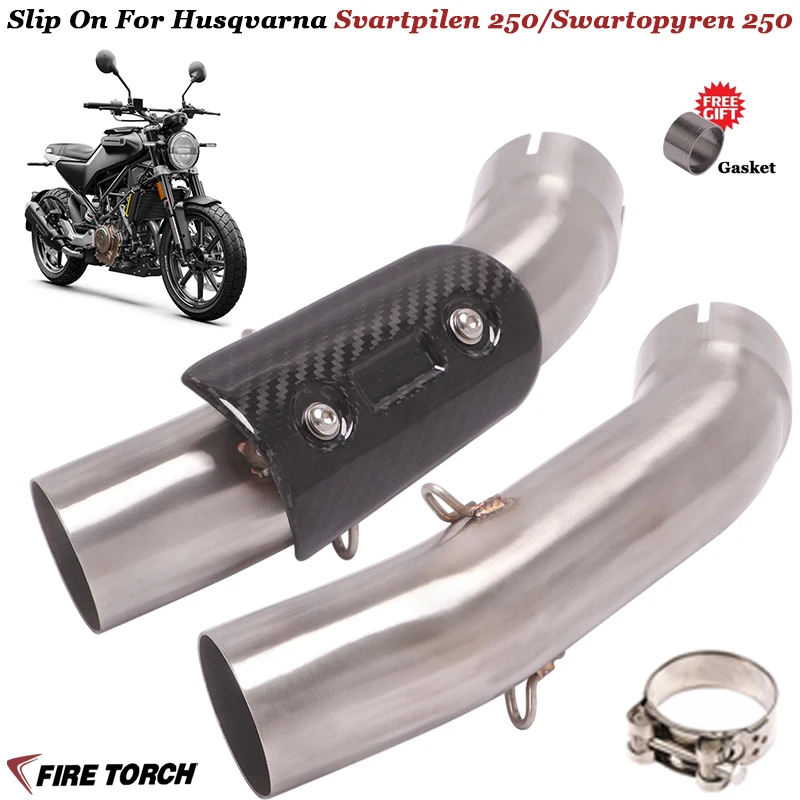 Выхлопная труба для мотоцикла из нержавеющей стали с интерфейсом 51 мм Husqvarna Svartpilen