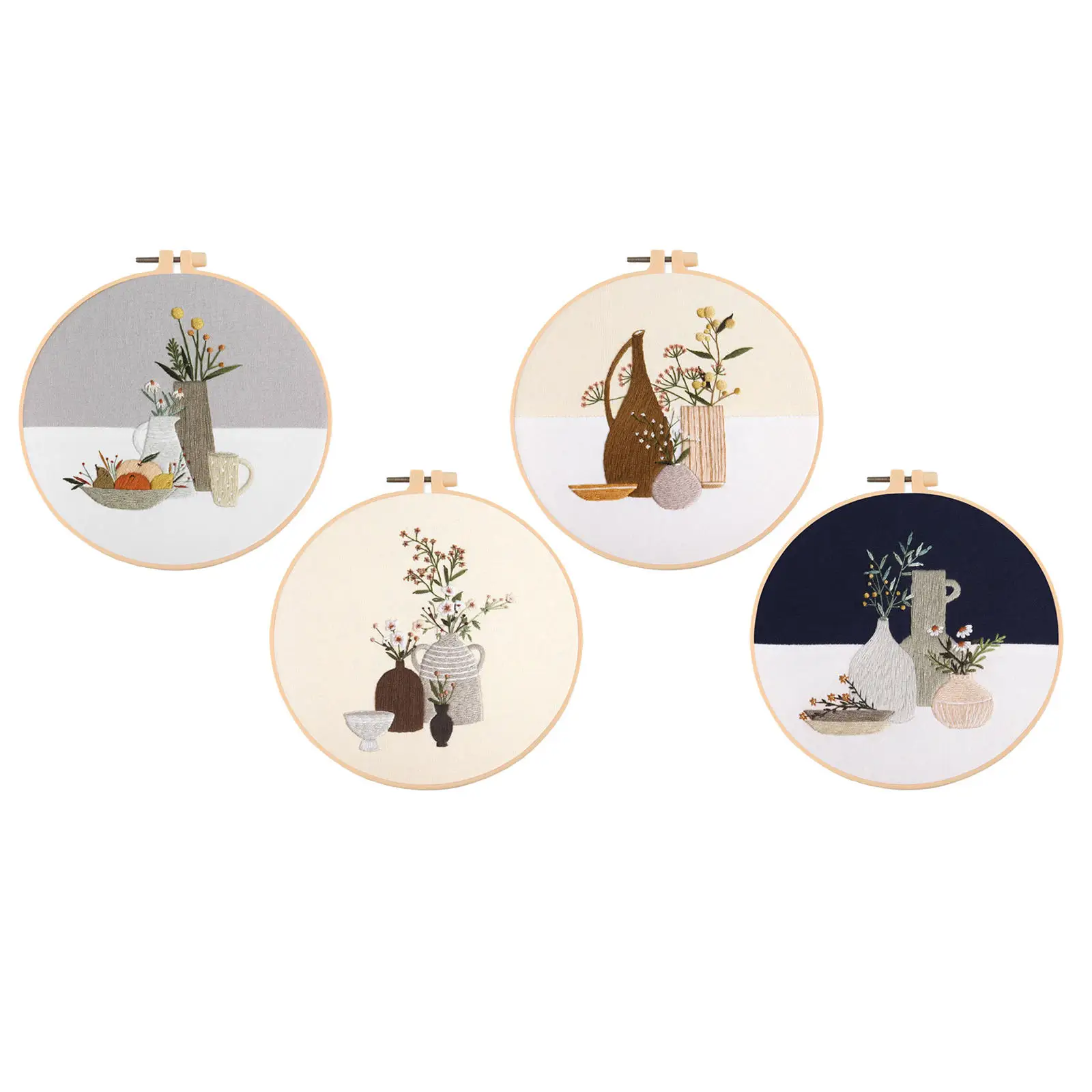 

Наборы для вышивки ручной работы с тканью с цветочным узором для