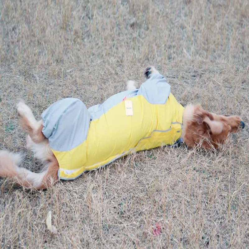 Новинка дождевик для собак водонепроницаемое пальто больших комбинезоны легкая