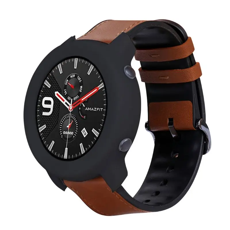 Взрывозащищенный мягкий силиконовый защитный чехол рамка для Huami AMAZFIT GTR 47 мм