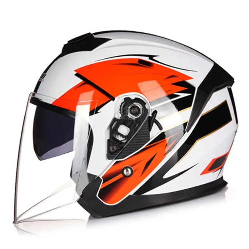2019 Новинка JIEKAI 522 moto rcycle шлем локомотив анти туман 3/4 гоночный Moto шлем|Шлемы| |